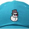 imageDALIX Embroidered Frosty Life Baseball Dad CapTeal