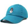 imageDALIX Embroidered Frosty Life Baseball Dad CapTeal