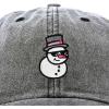 imageDALIX Embroidered Frosty Life Baseball Dad CapWashed Black
