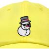 imageDALIX Embroidered Frosty Life Baseball Dad CapYellow