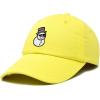 imageDALIX Embroidered Frosty Life Baseball Dad CapYellow