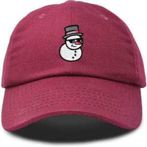 imageDALIX Embroidered Frosty Life Baseball Dad CapMaroon