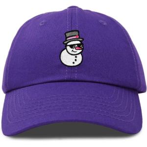 imageDALIX Embroidered Frosty Life Baseball Dad CapPurple
