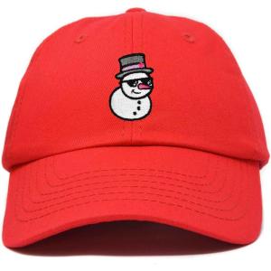 imageDALIX Embroidered Frosty Life Baseball Dad CapRed