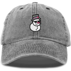 imageDALIX Embroidered Frosty Life Baseball Dad CapWashed Black