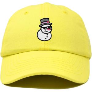 imageDALIX Embroidered Frosty Life Baseball Dad CapYellow