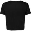imageDALIX Butterfly Embroidered Cropped Flowy Soft Cotton Short Sleeve T Shirt WomensBlack