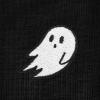 imageDALIX Ghost Embroidered Cropped Flowy Soft Cotton Short Sleeve T Shirt WomensBlack