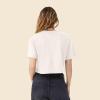 imageDALIX Ghost Embroidered Cropped Relaxed Cropped Soft Lightweight Loose T Shirt WomensVintage White