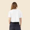 imageDALIX Ghost Embroidered Cropped Relaxed Cropped Soft Lightweight Loose T Shirt WomensWhite