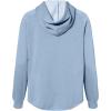 imageDALIX Ghost Embroidered Fleece Zip Washed Hoodie Cold Fall Winter WomenMisty Blue