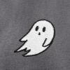 imageDALIX Ghost Embroidered Fleece Zip Washed Hoodie Cold Fall Winter WomenShadow