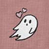 imageDALIX Heartly Ghost Embroidered Cropped Flowy Soft Cotton Short Sleeve T Shirt WomensMauve