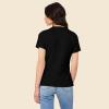 imageDALIX Heartly Ghost Embroidered Soft Cotton Short Sleeve T Shirt WomensBlack