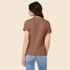 imageDALIX Heartly Ghost Embroidered Soft Cotton Short Sleeve T Shirt WomensChestnut