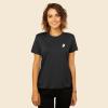 imageDALIX Heartly Ghost Embroidered Soft Cotton Short Sleeve T Shirt WomensDark Gray