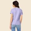 imageDALIX Heartly Ghost Embroidered Soft Cotton Short Sleeve T Shirt WomensDark Lavender