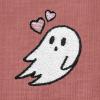 imageDALIX Heartly Ghost Embroidered Soft Cotton Short Sleeve T Shirt WomensMauve