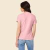 imageDALIX Heartly Ghost Embroidered Soft Cotton Short Sleeve T Shirt WomensPink