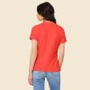 imageDALIX Heartly Ghost Embroidered Soft Cotton Short Sleeve T Shirt WomensPoppy Red