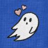 imageDALIX Heartly Ghost Embroidered Soft Cotton Short Sleeve T Shirt WomensRoyal Blue