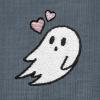 imageDALIX Heartly Ghost Embroidered Soft Cotton Short Sleeve T Shirt WomensVintage Navy