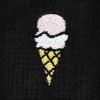 imageDALIX Ice Cream Embroidered Cropped Flowy Soft Cotton Short Sleeve T Shirt WomensBlack