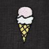 imageDALIX Ice Cream Embroidered Cropped Flowy Soft Cotton Short Sleeve T Shirt WomensDark Heather