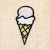 imageDALIX Ice Cream Embroidered Cropped Flowy Soft Cotton Short Sleeve T Shirt WomensHeather Dust