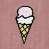 imageDALIX Ice Cream Embroidered Cropped Flowy Soft Cotton Short Sleeve T Shirt WomensMauve