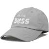 imageDALIX Im The Boss Baby Hat Infant Baseball Cap for Baby Girls and BoysGray