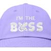 imageDALIX Im The Boss Baby Hat Infant Baseball Cap for Baby Girls and BoysLavender