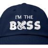 imageDALIX Im The Boss Baby Hat Infant Baseball Cap for Baby Girls and BoysNavy Blue