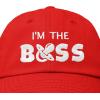 imageDALIX Im The Boss Baby Hat Infant Baseball Cap for Baby Girls and BoysRed