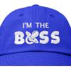 imageDALIX Im The Boss Baby Hat Infant Baseball Cap for Baby Girls and BoysRoyal Blue