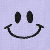 imageDALIX Smile Face Embroidered Soft Cotton Short Sleeve T Shirt WomensDark Lavender