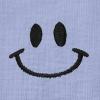 imageDALIX Smile Face Embroidered Soft Cotton Short Sleeve T Shirt WomensLavender Blue