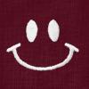 imageDALIX Smile Face Embroidered Soft Cotton Short Sleeve T Shirt WomensMaroon