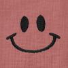 imageDALIX Smile Face Embroidered Soft Cotton Short Sleeve T Shirt WomensMauve