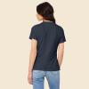 imageDALIX Smile Face Embroidered Soft Cotton Short Sleeve T Shirt WomensNavy Blue