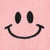 imageDALIX Smile Face Embroidered Soft Cotton Short Sleeve T Shirt WomensPink