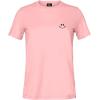 imageDALIX Smile Face Embroidered Soft Cotton Short Sleeve T Shirt WomensPink