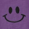 imageDALIX Smile Face Embroidered Soft Cotton Short Sleeve T Shirt WomensPurple
