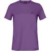 imageDALIX Smile Face Embroidered Soft Cotton Short Sleeve T Shirt WomensPurple
