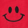 imageDALIX Smile Face Embroidered Soft Cotton Short Sleeve T Shirt WomensRed