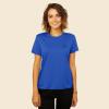 imageDALIX Smile Face Embroidered Soft Cotton Short Sleeve T Shirt WomensRoyal Blue
