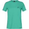 imageDALIX Smile Face Embroidered Soft Cotton Short Sleeve T Shirt WomensTeal