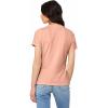 imageDALIX Smile Face Embroidered Soft Cotton Short Sleeve T Shirt WomensTerracotta