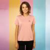 imageDALIX Smile Face Embroidered Soft Cotton Short Sleeve T Shirt WomensTerracotta