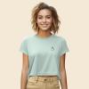 imageDALIX Snap Heart Embroidered Cropped Flowy Soft Cotton Short Sleeve T Shirt WomensDusty Blue
